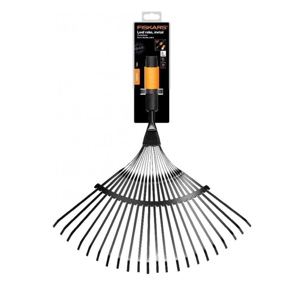 Граблі для листя Fiskars QuikFit 47 см 445 г 22 зубці (насадка)