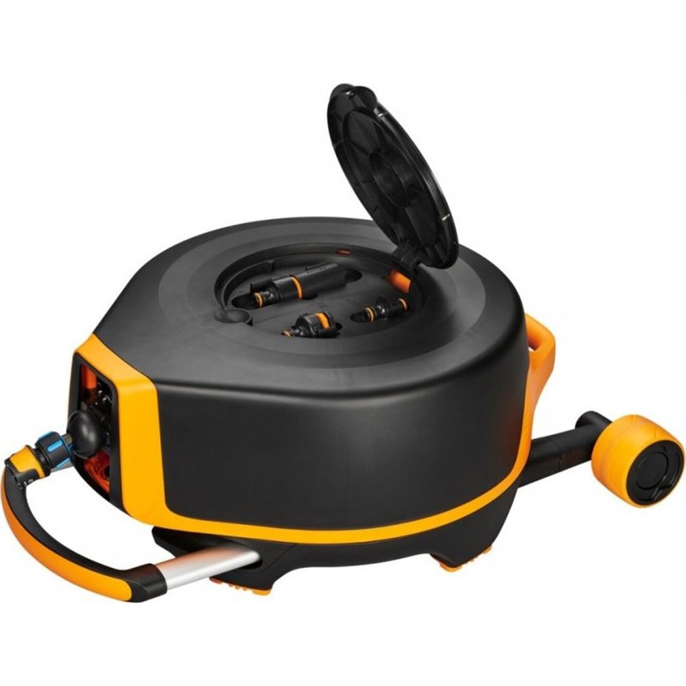 Автоматична котушка зі шлангом Fiskars XL з роликами 1025933