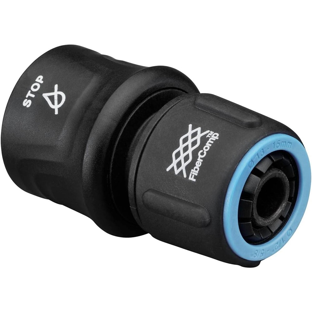 Конектор для шланга Fiskars FiberComp STOP 1/2”-5/8” (13-15 мм) c автостопом 1054789