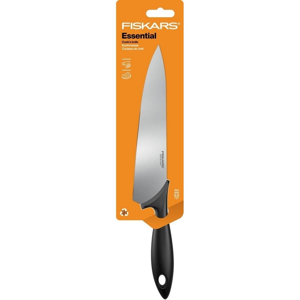 Ніж Fiskars Essential професійний кухарський 21 см Black 1065565