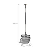 Фото Лопата-граблі для листя Fiskars Ergonomic 1077116