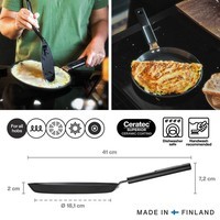 Фото Сковорода для омлетів та млинців Fiskars Hard Face 22 см 1075522